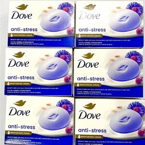 Dove Bar Soap ANTI-STRESS
Blue Chamomile & Oat Milk 6 (3.75oz)